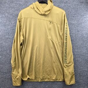 Alaskan Hardgear Men's Long Sleeve Hooded Pullover Shirt Yellow L